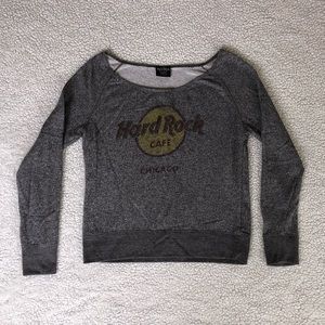 Hard Rock Cafe Cropped Sweatshirt